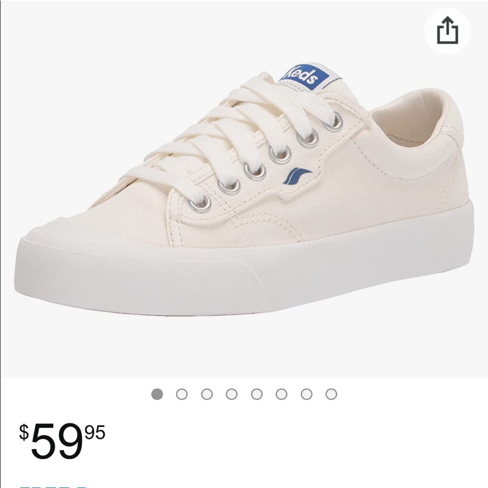 Keds womens organic canvas crew kick 75 sneakers size 7.5